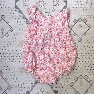 Janie and Jack floral bubble romper